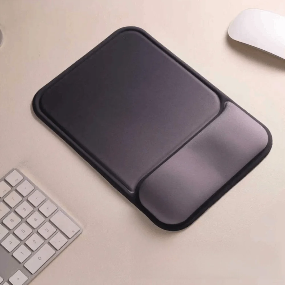 Silicone Wrist Rest Mouse Pad Smooth Surface Thick Sponge Keyboard Wrist Support Non-Slip Soft Ergonomic Mouse Pad Home Office
