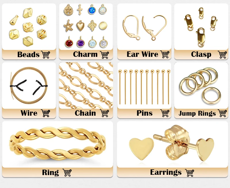 14K Gold Filled Screw Eye Pin Gold Filled Screw Eye Peg Screw Peg Drop, Screw Eye Pins für halbgebohrte Perlen – Detail 17
