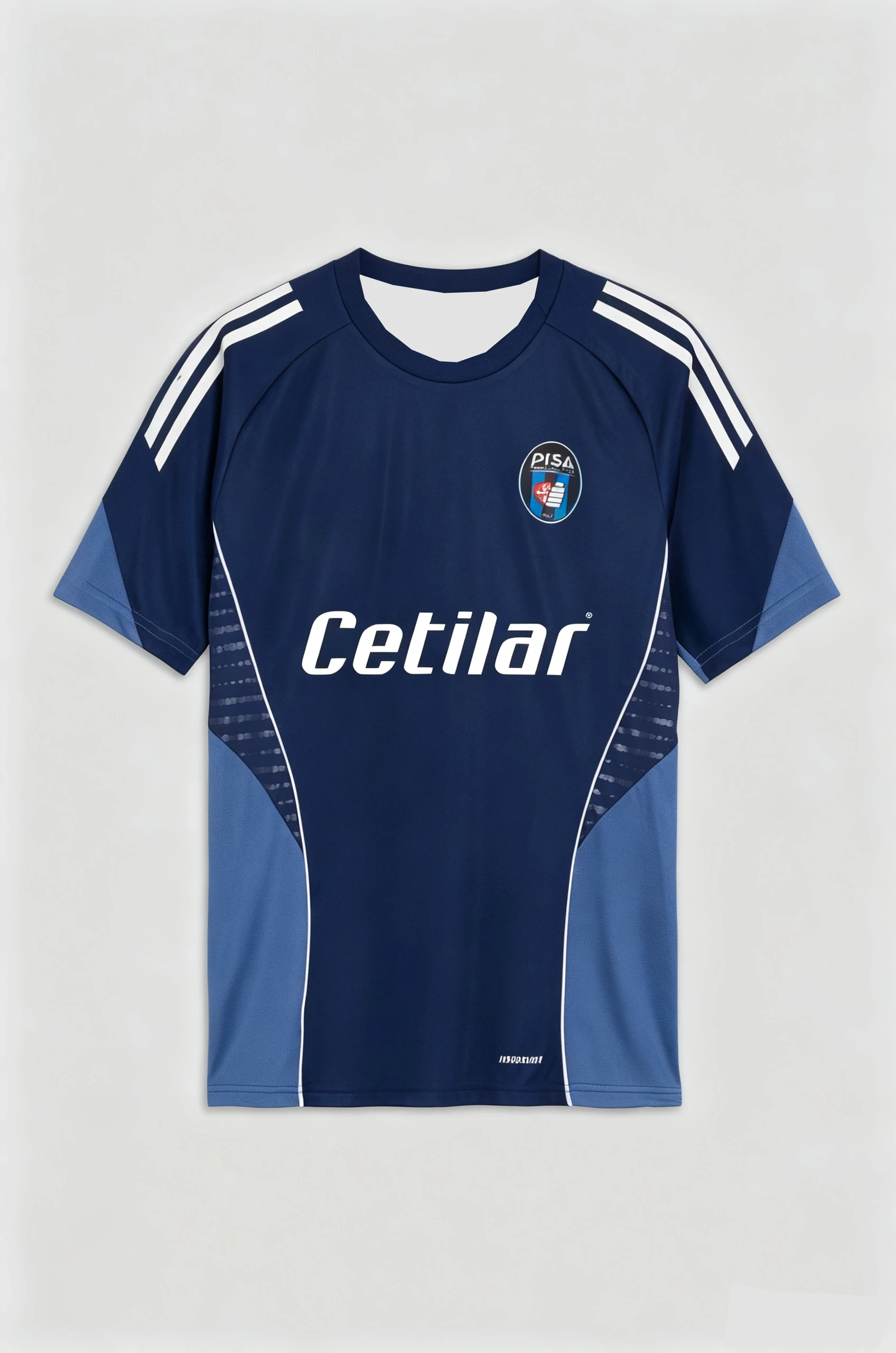 2026 Pisa 3D Printed Football Jersey Men's Summer Quick Drying Breathable Short Sleeved T-shirt Family Matching Clothing