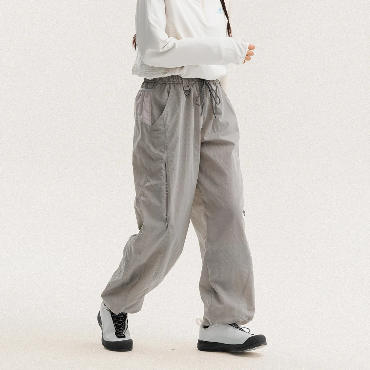 Outdoor Sports Casual Track Pants Men Women Lightweight Hiking Breathable Waterproof Quick Dry Loose Techwear Cargo Pant Trouser - Image 4