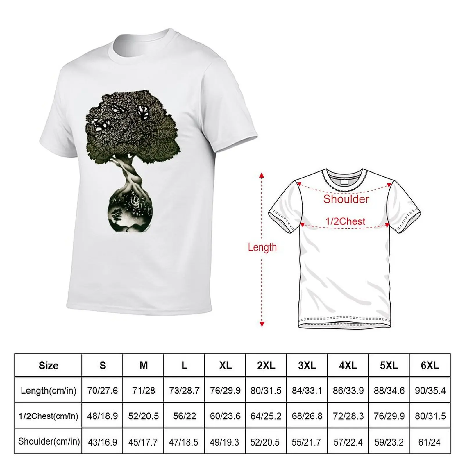 Nature Preserves all of Life T-Shirt Minimal Art Print T-Shirt
