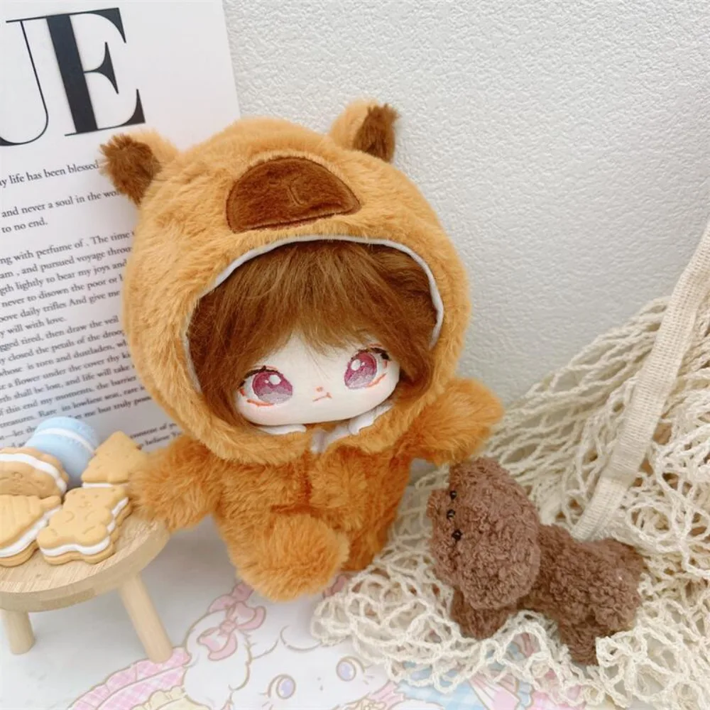 Capybara combinaison 20cm coton poupée vêtements habiller animaux étoile poupée combinaison Kawaii Onesuit pas d'attributs poupées vêtements
