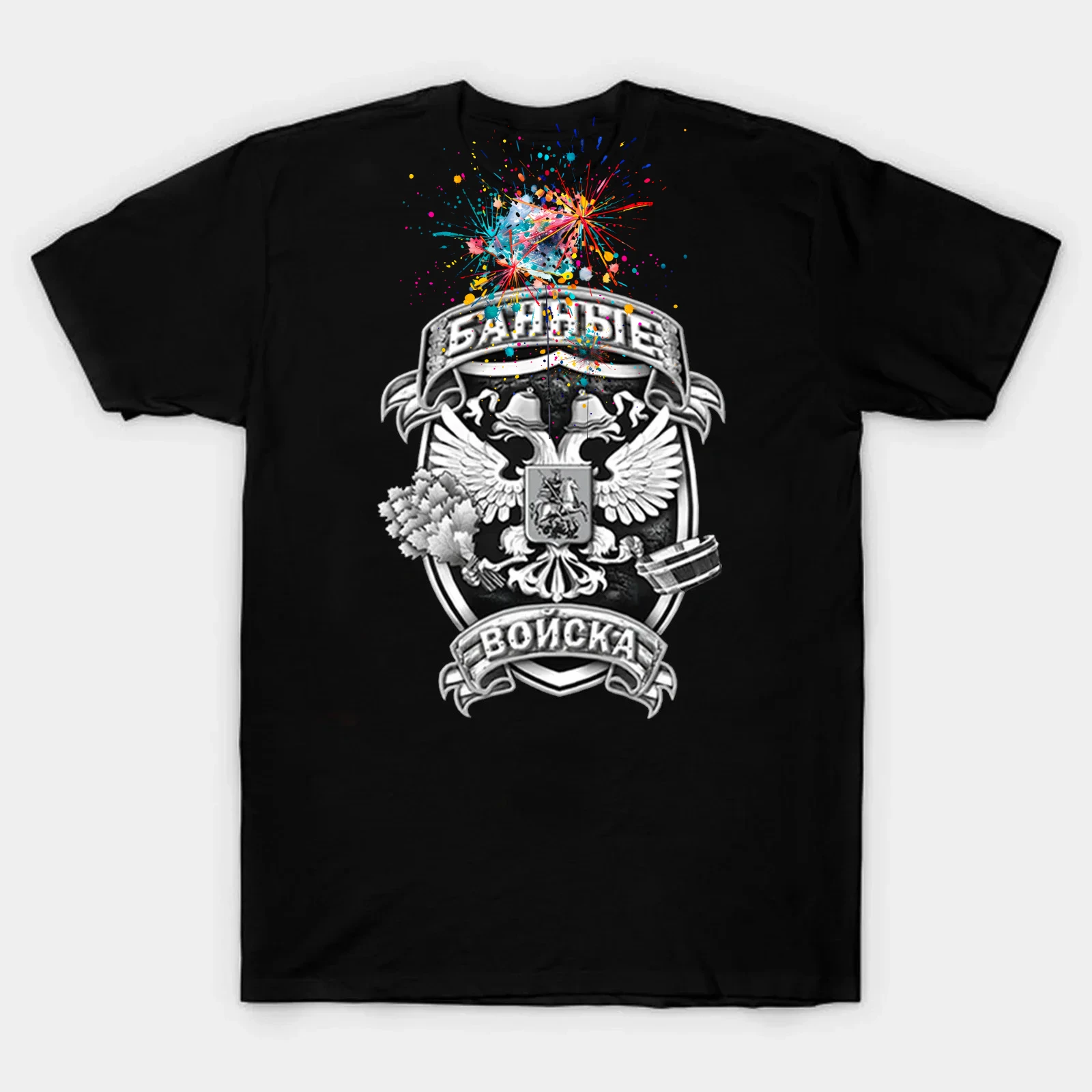 

Russian Double-headed Eagle Emblem Badge Mens T Shirt. Short Sleeve 100% Cotton Casual T-shirts Loose Top Size S-3XL