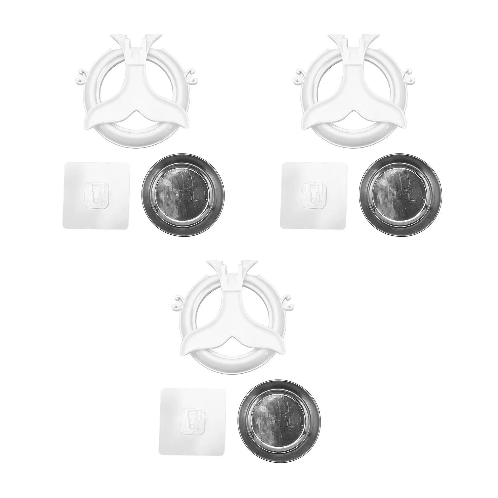 

Whale Shape Wall Mounted Ashtray 3 Pieces Waterproof Hanging Design Decorative Holder