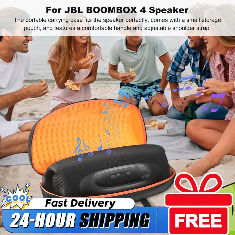 

Прочный дорожный чехол для портативной Bluetooth-колонки JBL Boombox 4, защитный чехол для хранения и переноски с плечевым ремнем