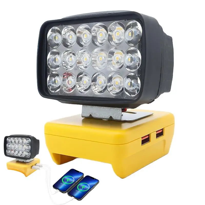 

Exterior Flood Light LED Flood Lights with 2 Modes Battery Powered Exterior Lamp Energy-Saving Working Lamp for Daily Life