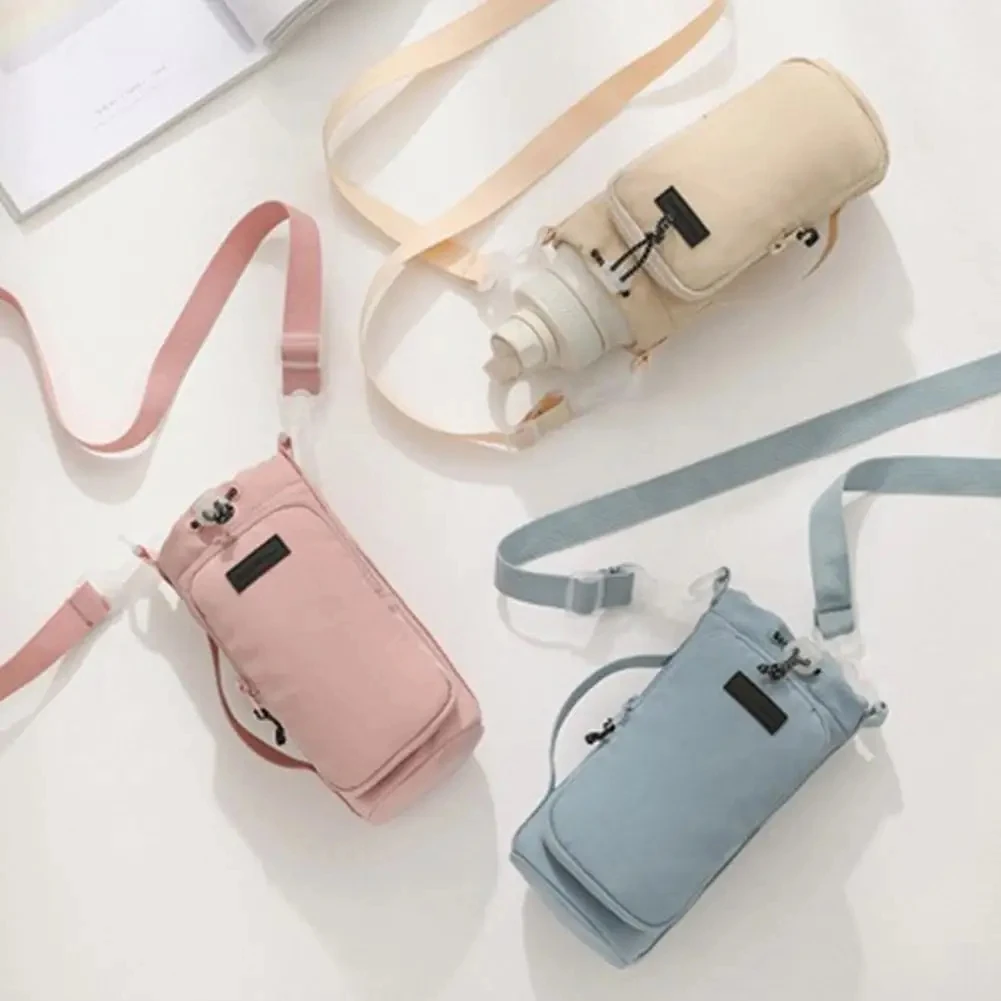 Unisex Insulated Water Bottle Holder with Strap Crossbody Sling Bag Featuring Phone Pocket  Portable Carrier Bag for Sports And