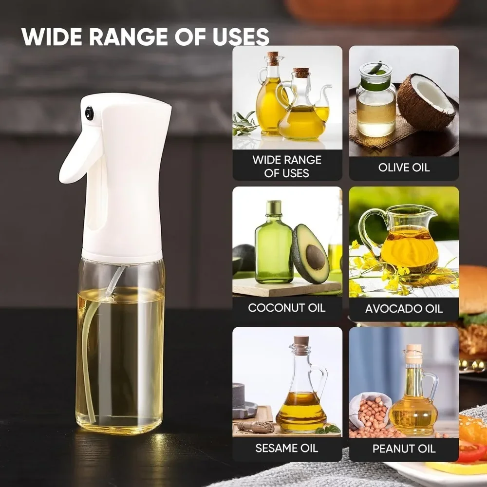 200/300/500ml Oil Spray Bottle Kitchen Baking Olive Oil Dispenser Camping BBQ Baking Salad Vinegar Soy Sauce Sprayer Containers