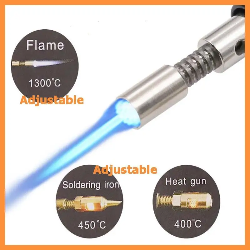 1300 Celsius Butane 4 In 1 Portable Soldering Iron Set Welding Pen Burner Blow Torch Gas Soldering Iron Cordless Butane Tip Tool