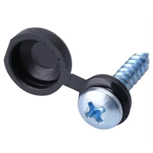24pcs Number Plate Car Fixing Fitting Kit Screws & Caps Hinged Black Yellow White Car Accessories