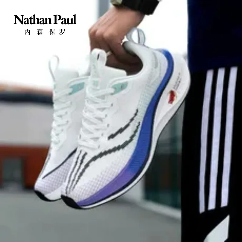 

2025 popular high-quality popcorn bottom carbon plate with negative night running shoes luminous