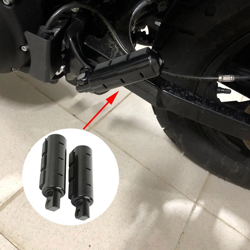 Motorcycle 3/8 Inch Hole Footpeg Foot Peg Anti Vibration Rubber Foot Pegs Footrest For Softail FXST Dyna FX XL