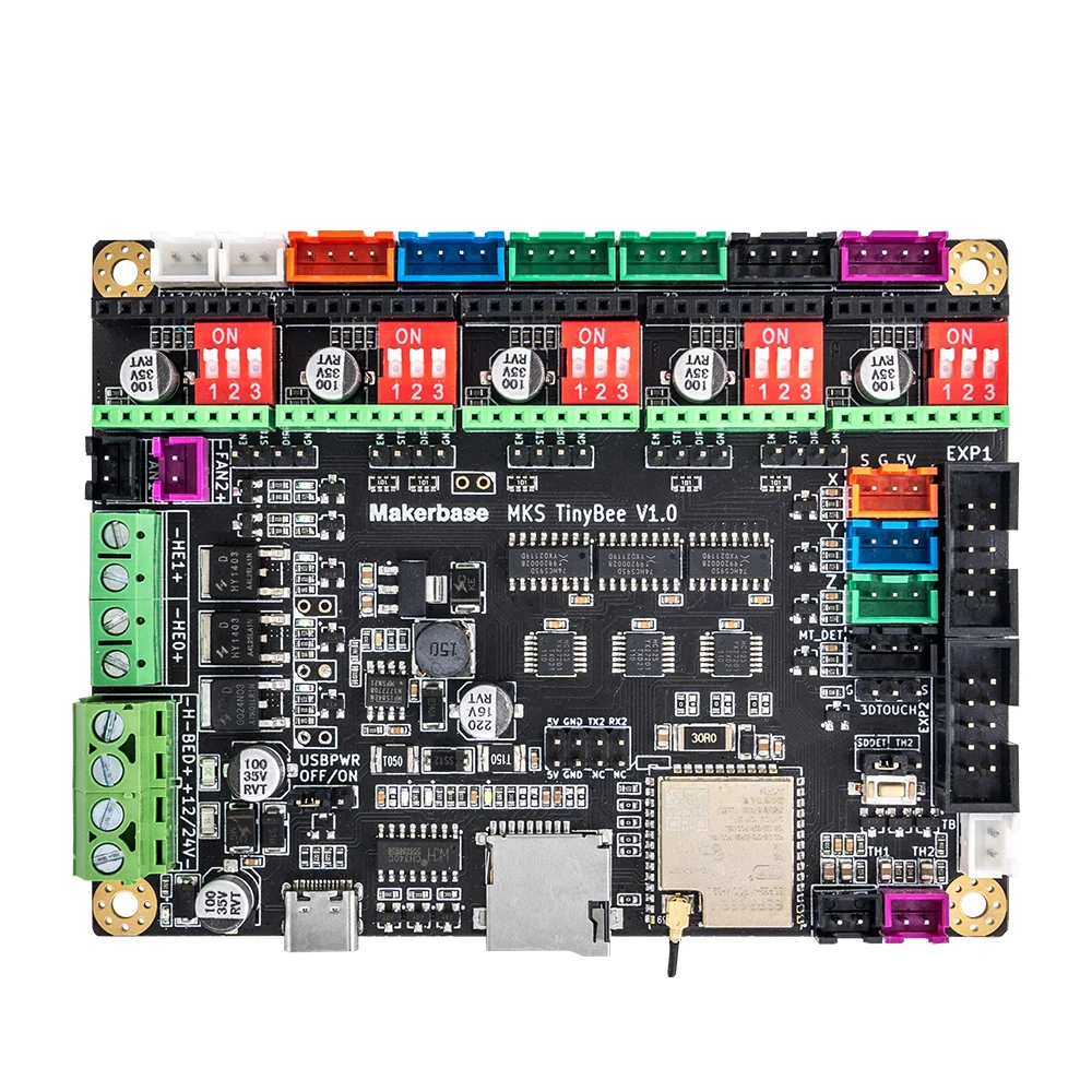 Makerbase MKS TinyBee 마더보드, 32 비트 3D 프린터 제어 보드, ESP32 MCU 3D 프린터 부품, 3D 터치, Wifi 웹 제어