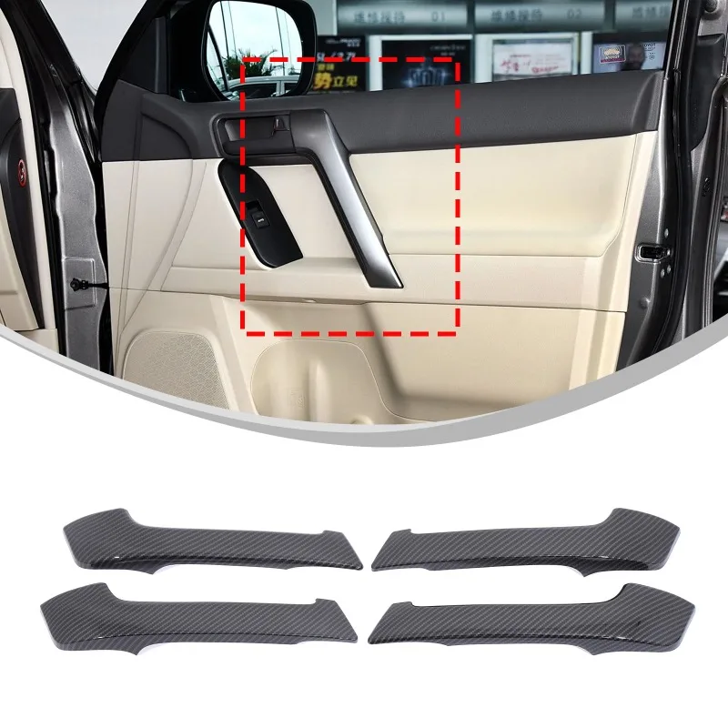 

For 2010-2018 Toyota Prado Door Inner Handle Protective Cover Inner Handle Protective Trim ABS Car Accessories