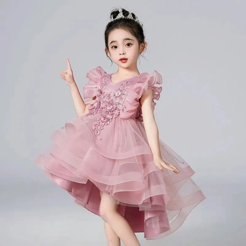 

Girls' Dress Summer Fashion Children's Birthday Princess Dress High end Wedding Dress