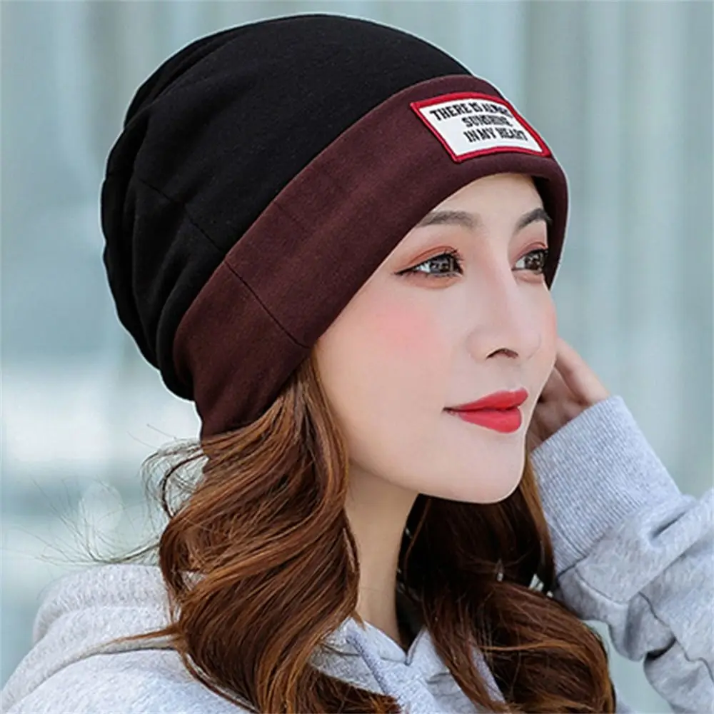 Versatile Warm Knitted Hat Windproof Coldproof Multifunctional Ear Protection Bonnet Caps for Women Girls