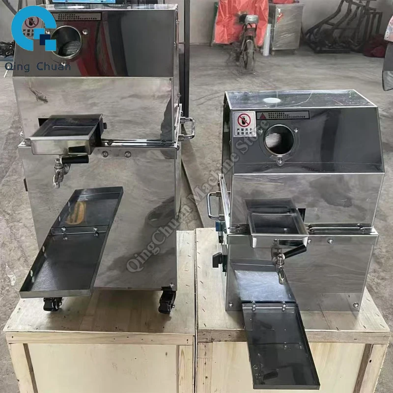 

Соковыжималка для сахарного тростника 350 Вт, полностью автоматическая настольная вертикальная электрическая машина для сока сахарного тростника из нержавеющей стали