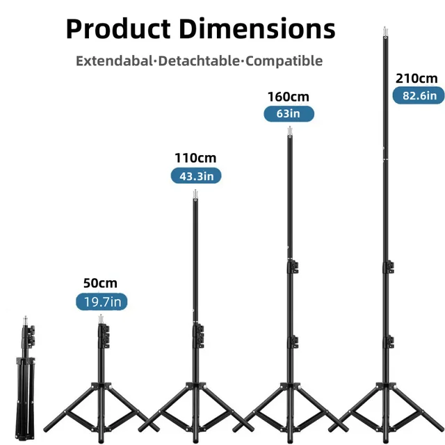 RP01-B Heavy Duty Metal Alloy Light Stand 160cm Tripod for Photo Studio Softbox Video Flash Reflector Lighting Background Stand RP01-B Heavy Duty Metal Alloy Light Stand 160cm Tripod for Photo Studio Softbox Video Flash Reflector Lighting Background Stand