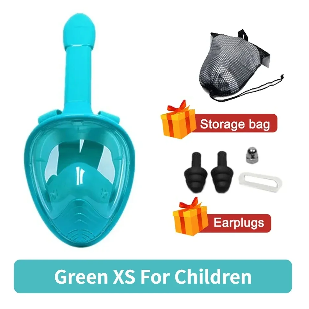 Professioneel snorkelduikmasker onderwater scuba volgelaatsnorkelmasker anti-condensbril voor kinderen volwassen zwemuitrusting