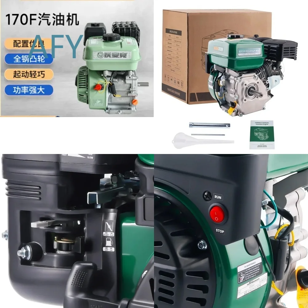 for 212Ccm for 7hp for 4-Stroke OHV Horizontal Gas Engine Single Cylinder Petrol Engine Replacement for Generators Lawn