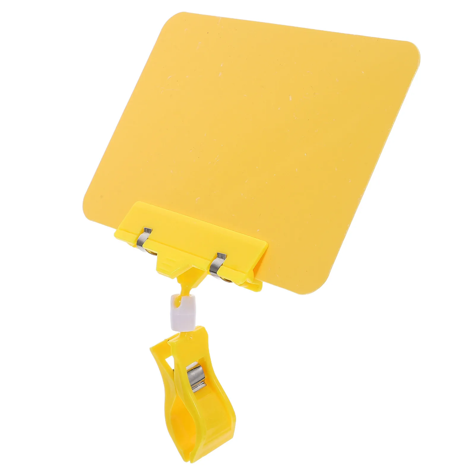 8Set Price Display Card PVC Merchandise Sign Display Clip Holder Rotating Swivel Clip for Retail Store Shelf Label Advertisement