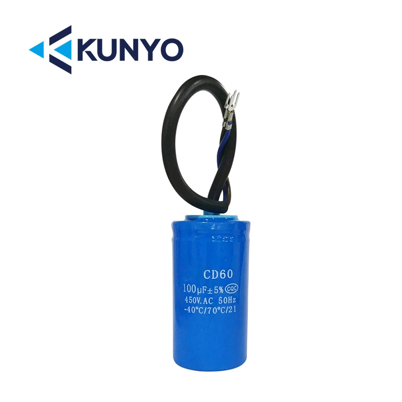 Kapasitor Motor CBB60 AC450V 450V100 | 150 | 200 | 250 | 300 | 400uF Untuk Mesin Cuci