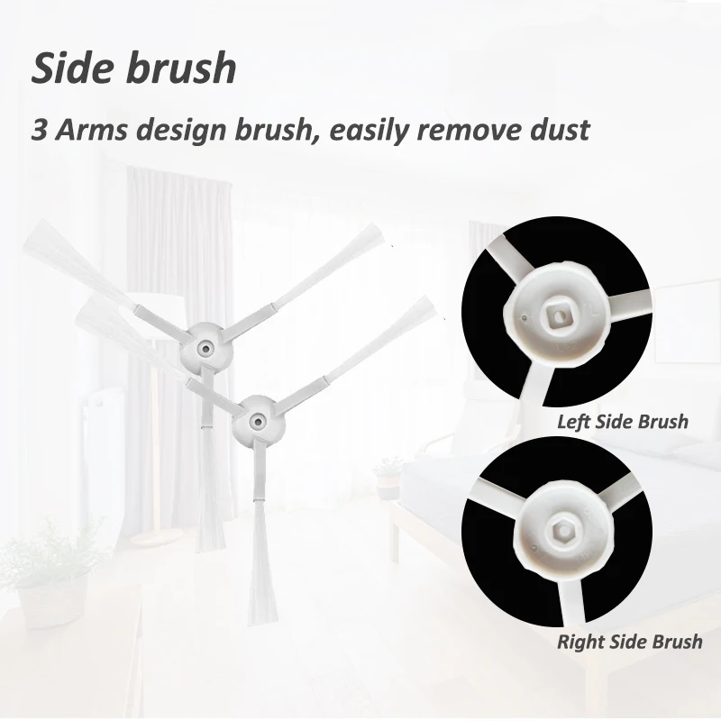 Kit Filter Hepa Sikat Sisi Rol Utama untuk Xiaomi Mijia G1 MJSTG1 Suku Cadang Penting Pembersih Vakum Aksesori Kain Kain Kain Pel