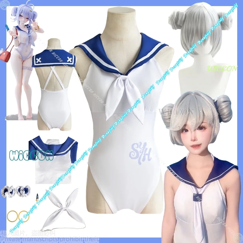 

Хэллоуин игра Azur Lane косплей нефритовый костюм летняя одежда для плавания сексуальный костюм моряка кавайный комбинезон JK нижнее белье с открытой спиной