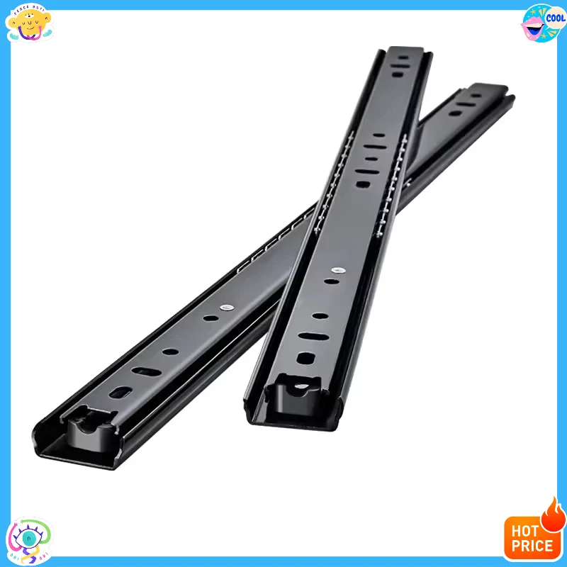 شريحة درج ثلاثية الأقسام 8 ~ 20 بوصة - قضبان أدراج فولاذية ملفوفة على البارد، أجهزة منزلق ناعمة، شرائح أدراج أثاث متينة #1