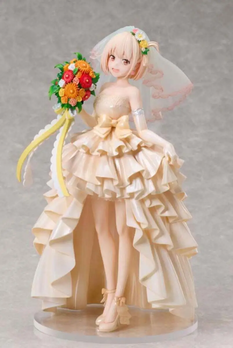 Official Genuine In Stock Aniplex+ Claynel Nishikigi Chisato Inoue Takina Wedding Dress Ver Figure Anime Lycoris Recoil Toy