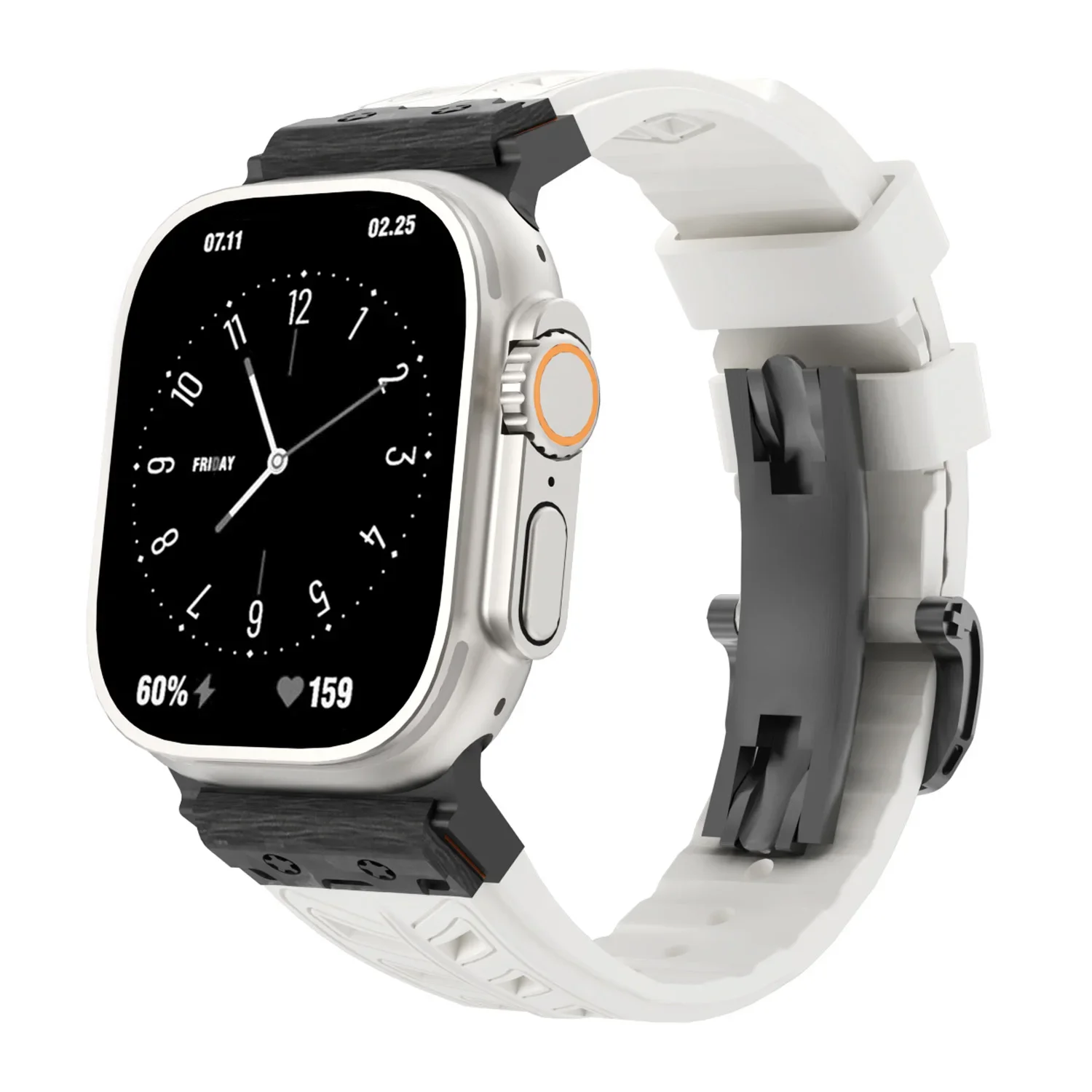 Tali silikon untuk jam tangan Apple, tali silikon baru untuk jam tangan Apple Ultra 49mm 10 42mm 46mm 45mm 41mm gelang untuk iWatch seri 9 8 7 6 5 4 Se 38 40