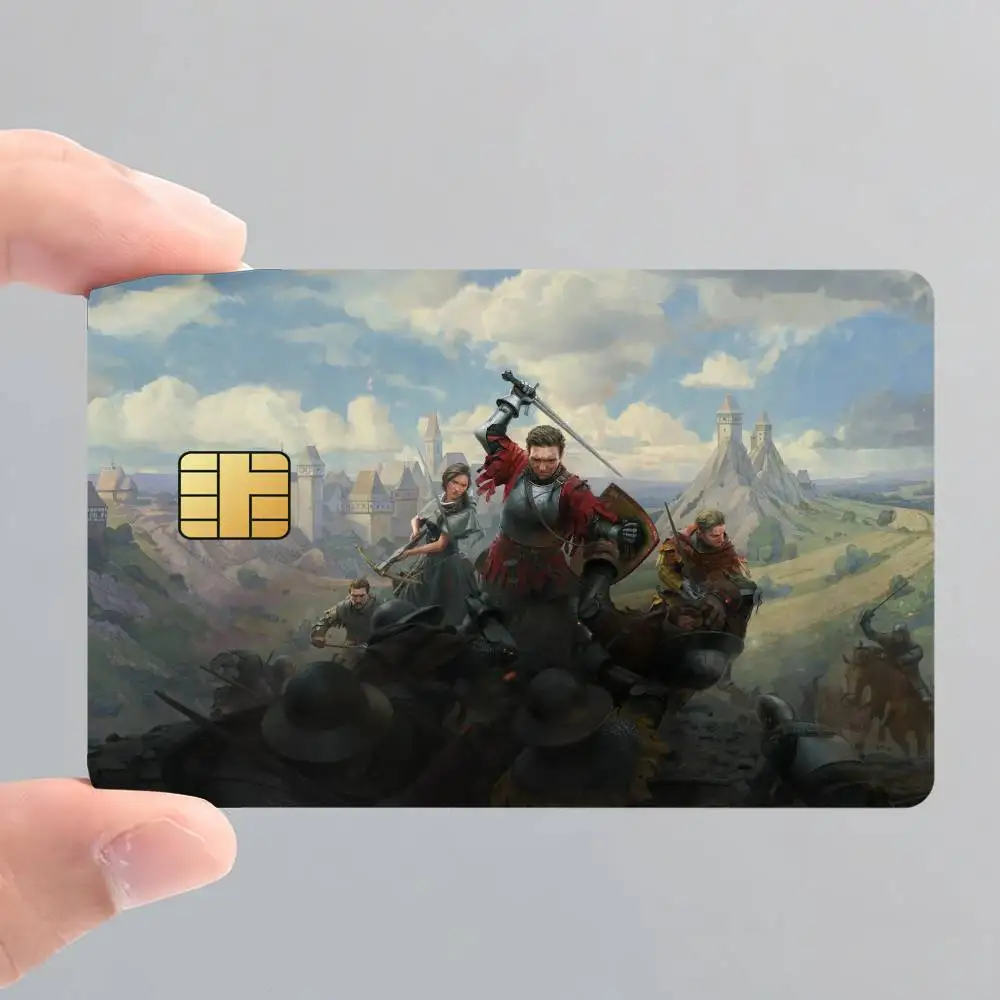 ملصق ملصق لبطاقة الائتمان من Game Kingdom Come Deliverance 2 للوصول إلى البنك، غطاء طبقة حماية، هدية مفاجئة