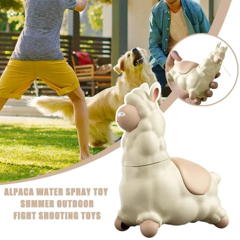 Shaking Alpaca Water Gun Children's Toy Handheld Continuous Water Spraying Sprinkler Outdoors Boys Girls Pool Creative Toy