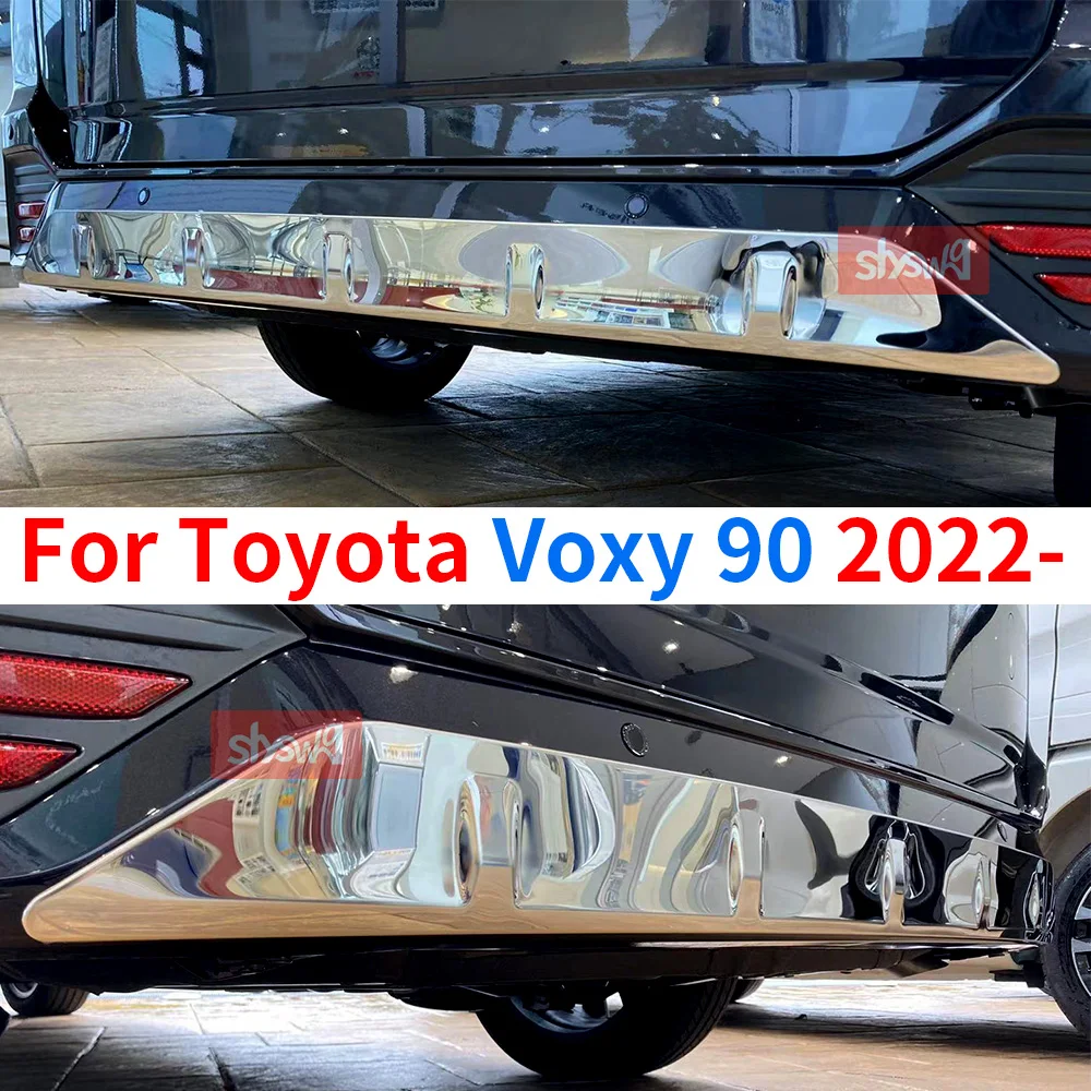 

Stainless Steel Accessories For Toyota Voxy 90 Series 2022 2023 Rear Bumper Lip Protector Spoiler Decorative Sequin Cover Trim