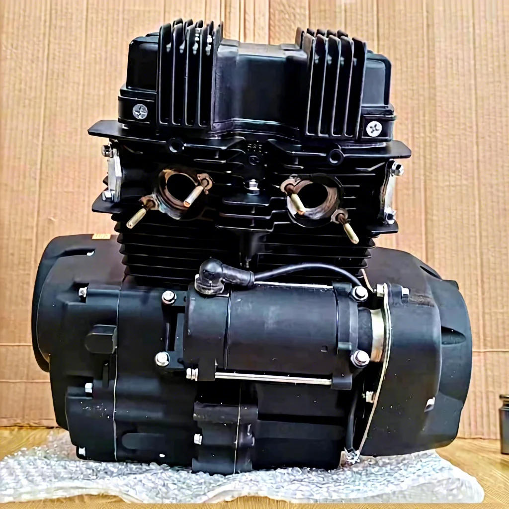 200cc Two Cylinder Complete Engine Assembly Motorcycle Piston Replacement Parts