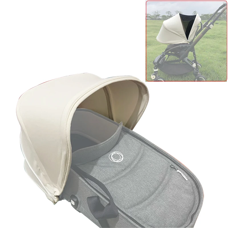 Sun Canopy For Bugaboo Bee 3/5/6 Fox Basket Roof With Mesh Skylight Extendable Large Area Direct Replacement Baby Accessories