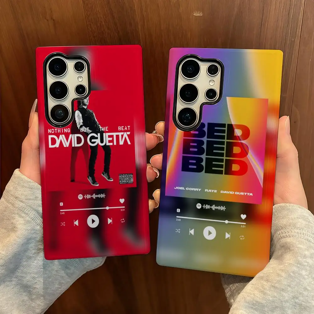 

D-David G-Guetta Phone Case For Samsung S25 Film Shell Luxury GalaxyS24Ultra 23plus S22 21 A56 36 26 16 Double Layer Cover