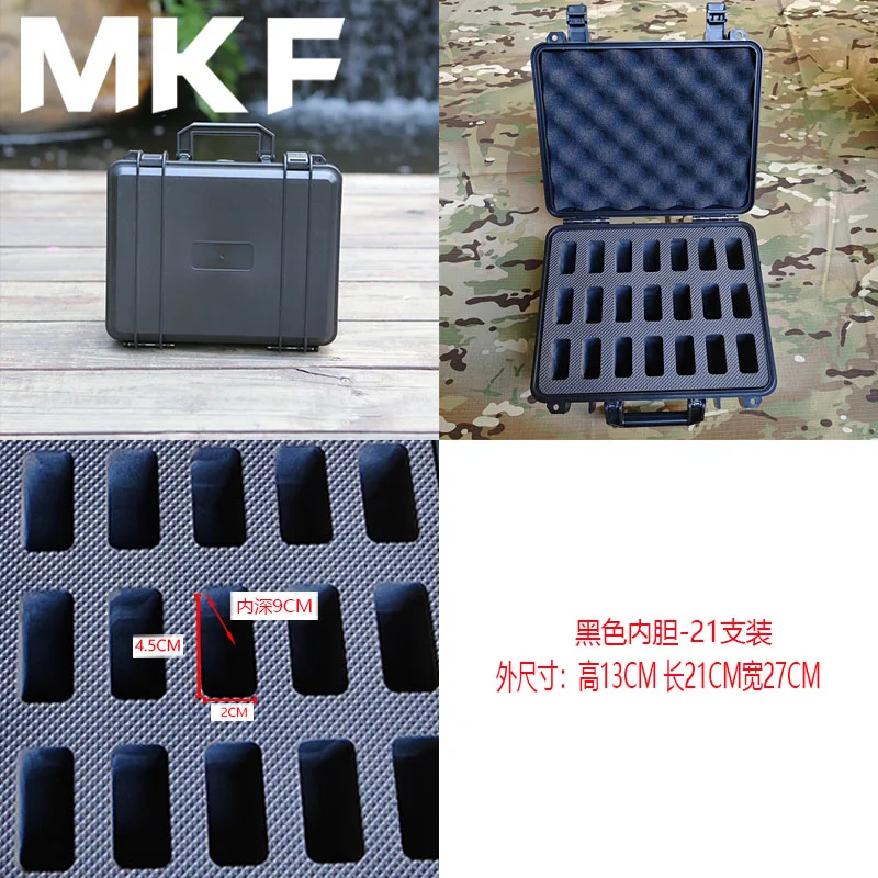 PP plastics Single Double Layer Folding Butterfly Knife Storage Box 10/21 Slots Multicolor Toolbox Tactical Outdoor Suitcase