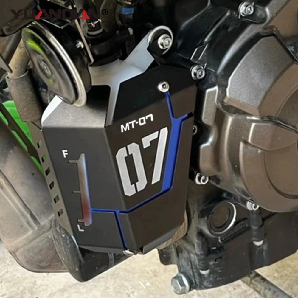 

Coolant Recovery Tank Shielding Guard For Yamaha MT07 FZ07 2014-2018 2019 2020 2021 Radiator Side Protector Cover Plate Guard
