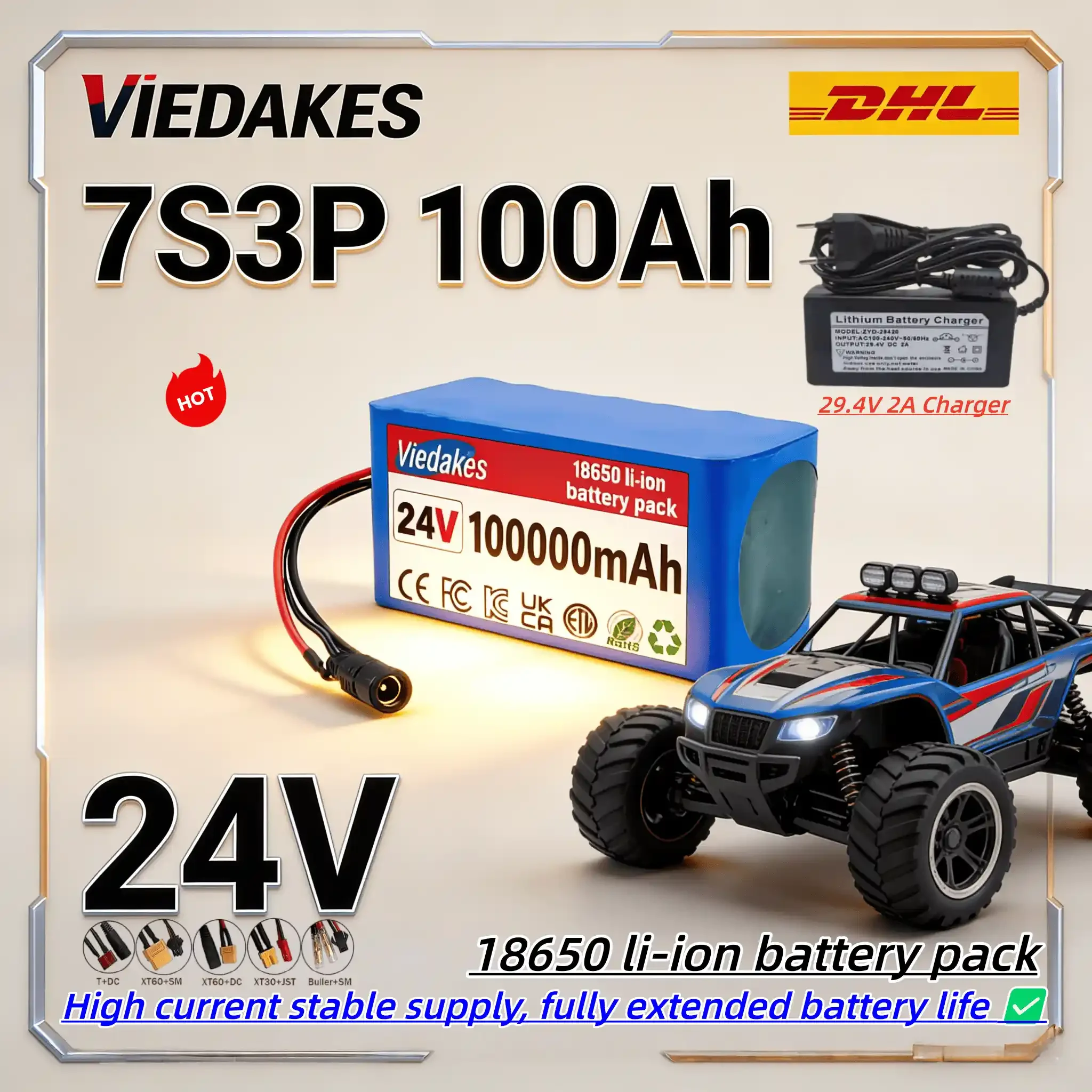 Vedakes 24V 10Ah Ba…