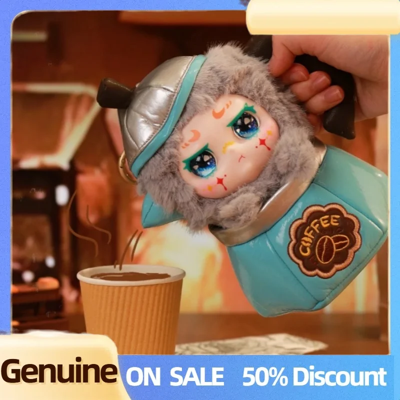 

Подлинная серия Kimmon Let'S Cafe, слепая коробка, модные игрушки, милая сумка, кулон, кукла, виниловая плюшевая кимон, загадочная коробка, коллекция игрушек в подарок