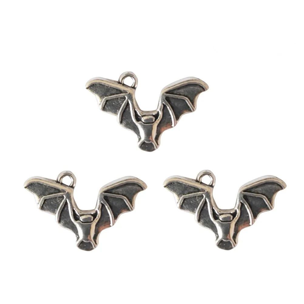 

70pc Bat Pendants Bats Shape Pendants Necklace Mini Bats Necklace Silver Stainless Steel Jewelry Gifts for Mother Friends