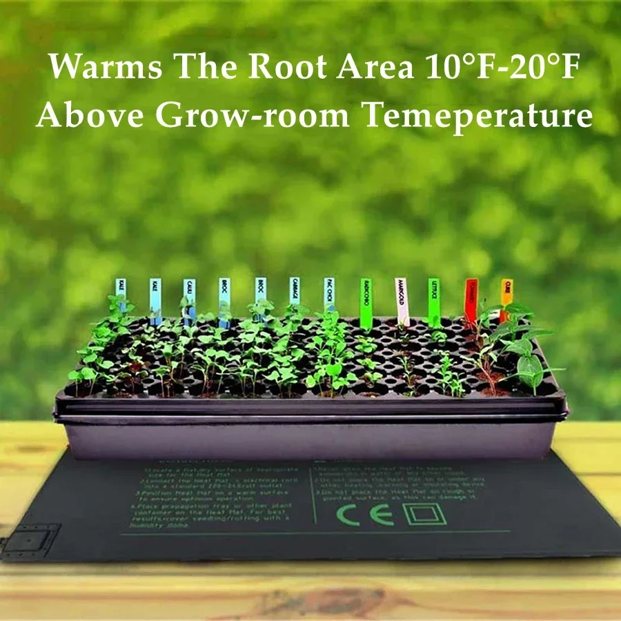 4 rozmiary 220V siewka UE mata grzewcza wodoodporne poduszka elektryczna hydroponiczne do rozpoczynania kiełkowania korzeni w szklarni