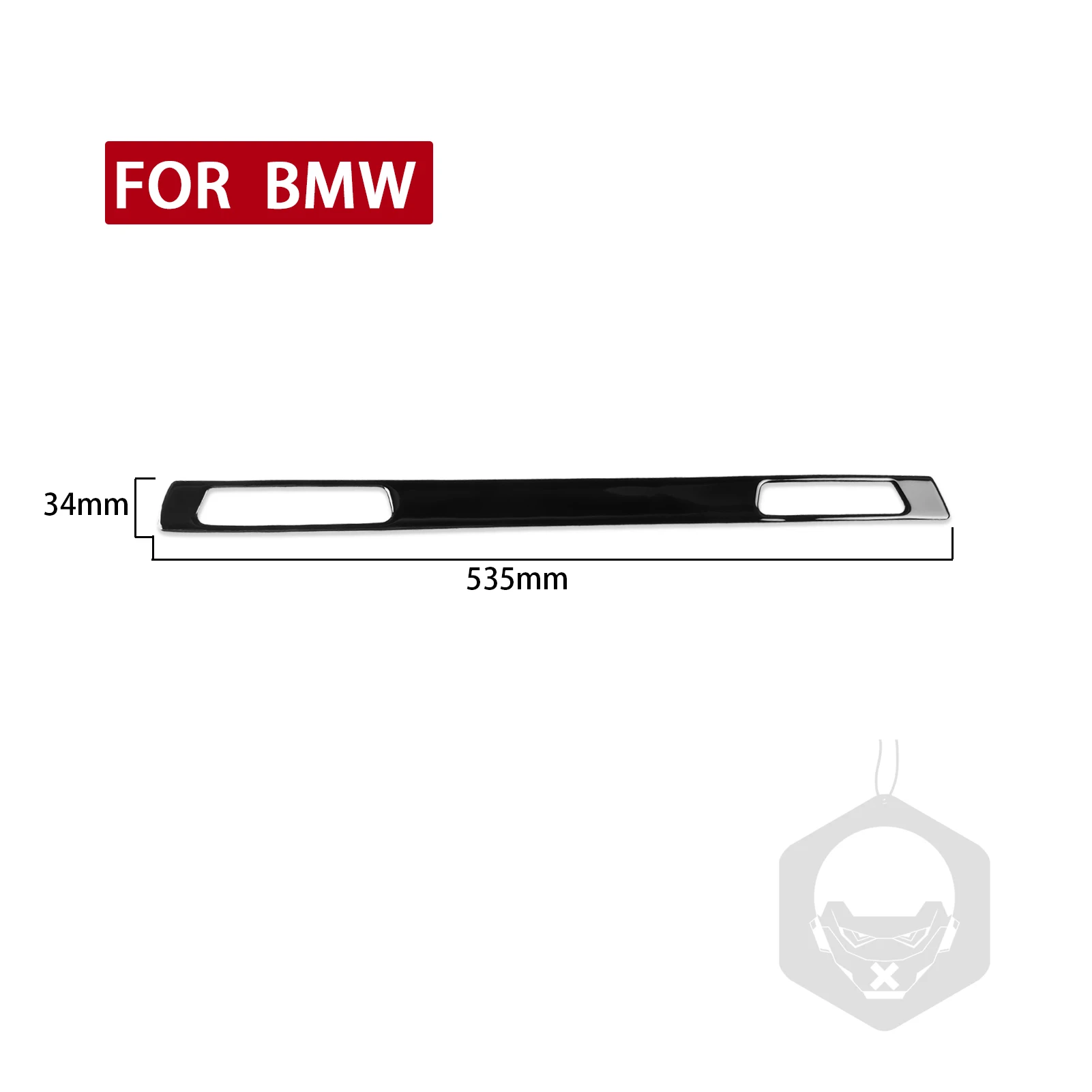 For BMW 3 Series E90 E92 E93 2005-2012 Piano Black Cup Holder Storage Box Strip Car Center Console Decor Sticker Accessories view 4