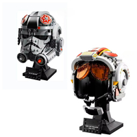 Movie Star Battle Spaceship AT-AT Driver Helmet Building Blocks Brick Luke Skywalker Compatible 75429 Model 75327 Kid Toys Gifts