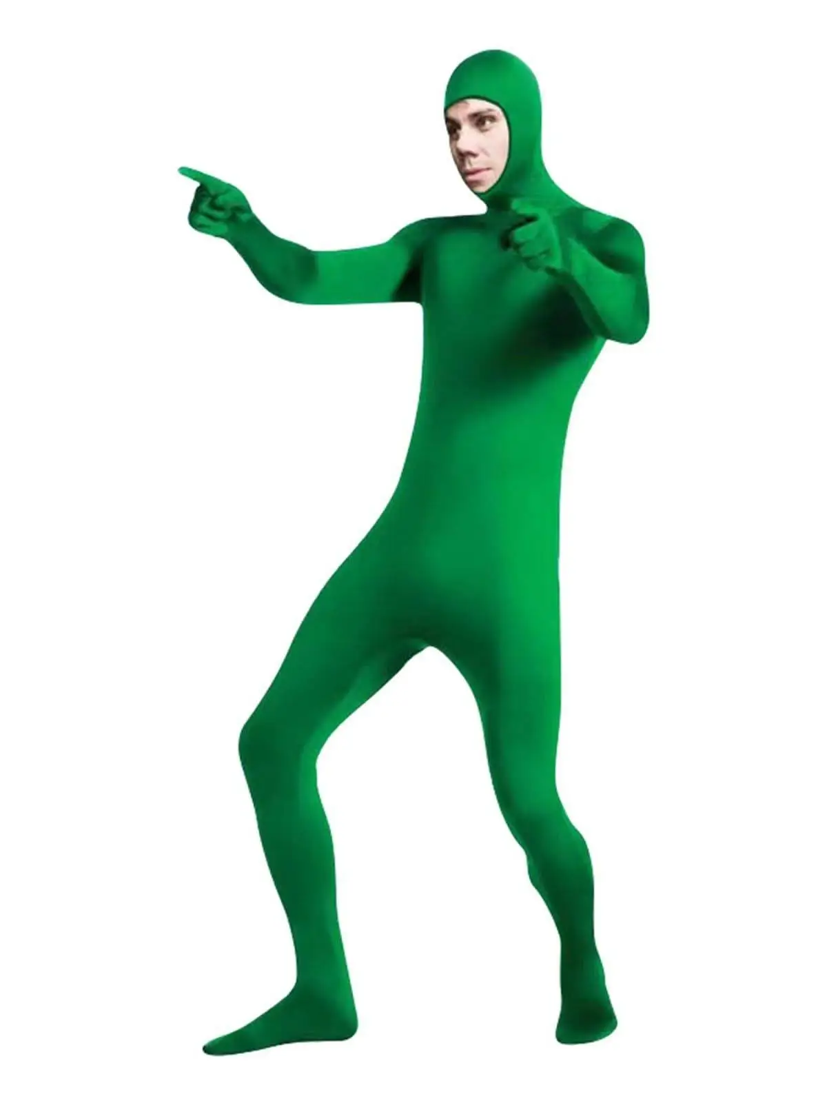 Loween Invisibili Costume Performance Costume vêtements traditionnels pour femmes Costume de scène visage révélant Robe Invisible
