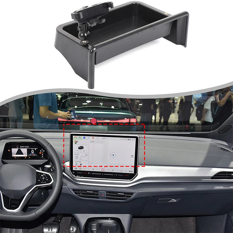 

For VW Volkswagen ID.4 CROZZ/ ID.4X 12.9" Multi-Mount Phone Holder Dash Tray Storage Box System Kit Extension Arm ABS