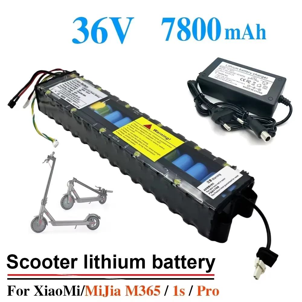 36V 7800mAh 10S3P Lithium Li-ion Battery Pack for Xiaomi M365 Electric Scooter with NE1003-H Cell Communication Interface