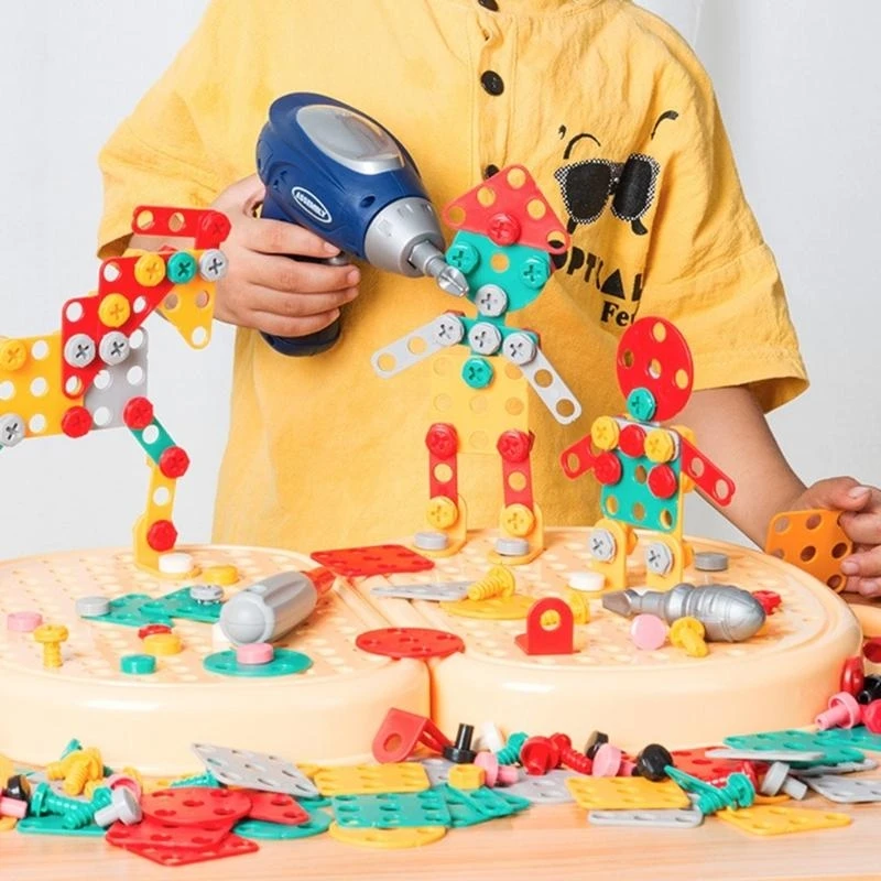 Brinquedo parafuso educacional diy ferramenta carpinteiro para banco fingir para jogar brinquedo para gir 15ub