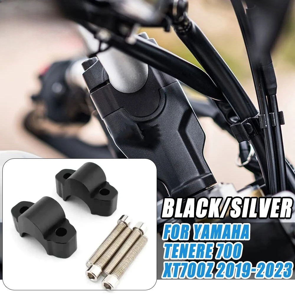 

For YAMAHA XTZ700 Tenere T7 Rally Tenere 700 Handlebar Bar Riser Adapter Motorcycle Accessories Height Increase 20mm CNC Adapter